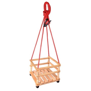 БЕЗОПАСНЫЕ ДЕРЕВЯННЫЕ КАЧЕЛИ С ПОДУШКОЙ СИДЕНЬЯ