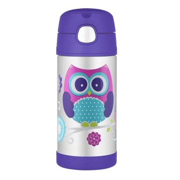 Termos kubek termiczny wodoszczelny dla dziecka ze słomką Thermos 355 ml
