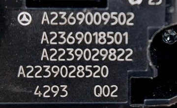 MERCEDES BENZÍN W236 MULTIFUNKČNÍ PANEL ŘÍZENÍ A2369009502