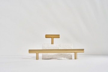 GAŁKA MEBLOWA UCHWYT RELING 50mm - 100% MOSIĄDZ