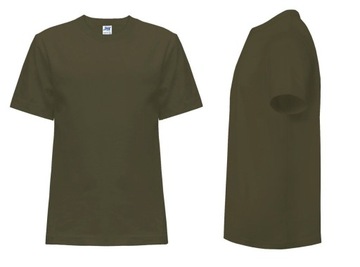 T-SHIRT DZIECIĘCY koszulka JHK TSRK-150 ciemny zielony 5-6 FG 116