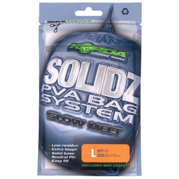 Korda Worki PVA Solidz PVA Bag System Slow Melt 