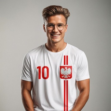 Польская футболка Евро-2024 с вашим именем и номером.