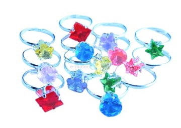 ЮВЕЛИРНЫЕ КОЛЬЦА ДЛЯ ДЕВОЧЕК набор 36 шт.