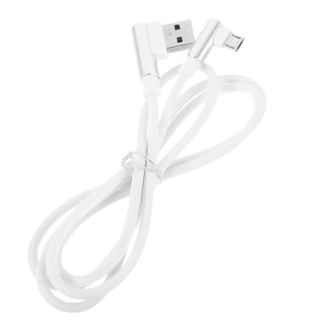 KABEL USB 90 STOPNI KABEL DO ŁADOWARKI MIKRO, SZYBKI TYP