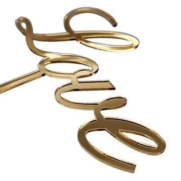 Фигурка-топпер для свадебного торта LOVE, украшение в разных цветах