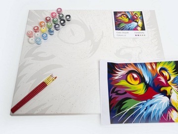 Картина по номерам Тора в осеннем лесу S004