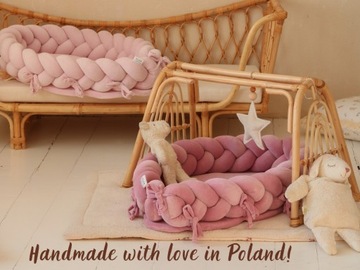 ЗАЩИТА ДЛЯ КРОВАТИ — ДВОЙНАЯ двойная БАРХАТНАЯ тесьма 300 см - Supelkowelove