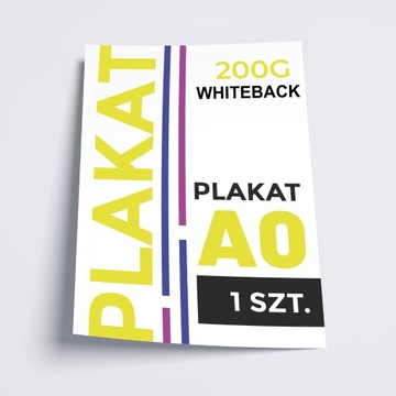 Plakat A0 - papier Whiteback 200 g KREATOR PROJEKTÓW ONLINE - 1 sztuka