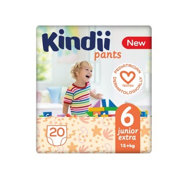 Впитывающие подгузники Kindii Junior Extra размер 6 (15+ кг) 20 шт х 3