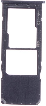 Оригинальный лоток для SIM-карты Samsung A50 - черный