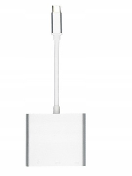 АДАПТЕР USB C HDMI+USB 3.0+PD 4K HUB MacBook 3в1