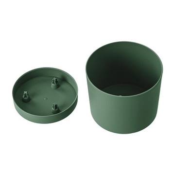 Цветочный горшок с отверстиями, основание DPOP300, зеленый