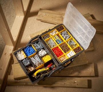 STANLEY STST1-75540 ORGANIZER DWUPOZIOMOWY I ROZSUWANY Z 12 KOMORAMI