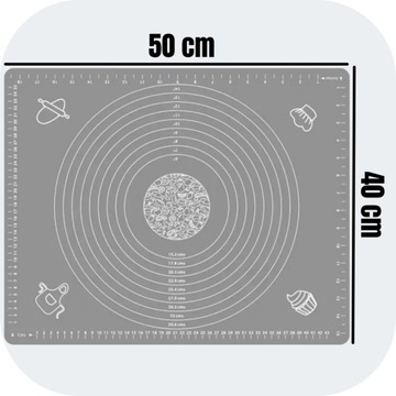 СИЛИКОНОВЫЙ СТОЛ, КУХОННЫЙ КОВРИК РАЗМЕРАМИ 50x40