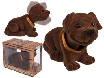 СОБАКА с кивающей головой XL ДЛЯ АВТОМОБИЛЯ АВТОМОБИЛЬНАЯ СОБАКА