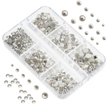 Dżetów do paznokci Flatback Rhinestone dekory