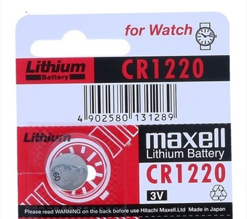 Bateria do zegarka Litowa MAxell CR1220 3 V