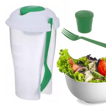 POJEMNIK KUBEK NA SAŁATKĘ LUNCHBOX JOGURT LUNCH