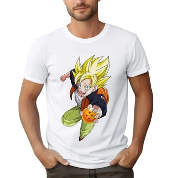 KOSZULKA DRAGON BALL Z SUPER SAIYAN SON GOKU MĘSKA DLA FANA ANIME | M