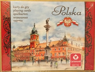 CARTAMUNDI karty Akwarele Polska 2 talie brydż