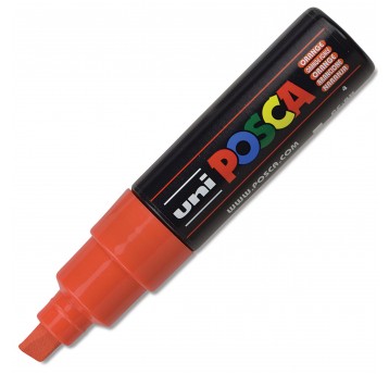 MARKER POSCA PC-8K UNI Z FARBĄ PLATATOWĄ POMARAŃ
