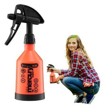 Opryskiwacz ręczny 0,5L ogrodowy Mercury Super 360° do roślin 500 ml KWAZAR