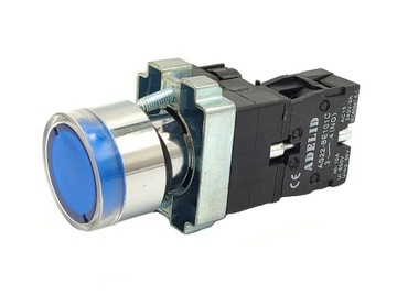 Przycisk sterowniczy AS22-BW3661 niebieski LED NO