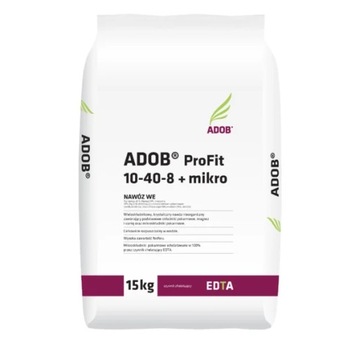 Nawóz wieloskładnikowy ADOB 10-40-8 15kg dolistny