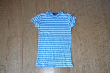 Ralph Lauren t-shirt r. XS prążki niebiesko-biała