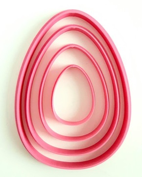 4 X FOREMKA WYKRAWACZ FORMA OZDOBA WIELKANOCNA WIELKANOC jajo zestaw 15 cm
