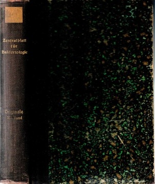 ZENTRALBLATT FUR BAKTERIOLOGIE, PARASITENKUNDE 113