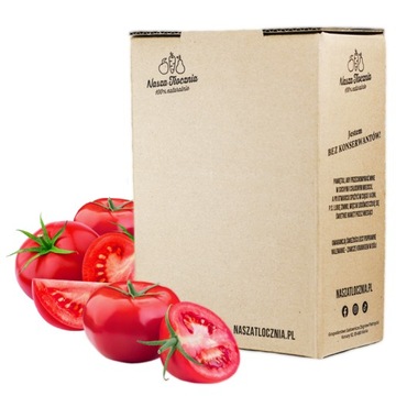 100% Sok tłoczony z Pomidorów Malinowych naturalny potas bez soli wegan 3L