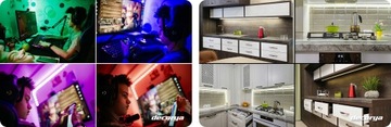 СВЕТОДИОДНАЯ ЛЕНТА RGB 5050 ВОДОНЕПРОНИЦАЕМАЯ, УПРАВЛЯЕМАЯ ЧЕРЕЗ ПРИЛОЖЕНИЕ ДЛЯ ТЕЛЕФОНА BLUETOOTH, 5 м