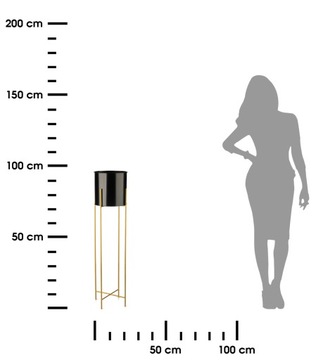 МЕТАЛЛИЧЕСКАЯ ЗОЛОТАЯ ПОДСТАВКА ДЛЯ ЦВЕТОВ С ГОРШКОМ ДЛЯ РАСТЕНИЙ 95см