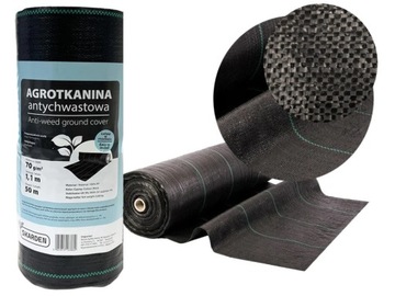 NAJMOCNIEJSZA AGROTKANINA ANTYCHWASTOWA 70g 1,1x50m UV3% AGROWŁÓKNINA
