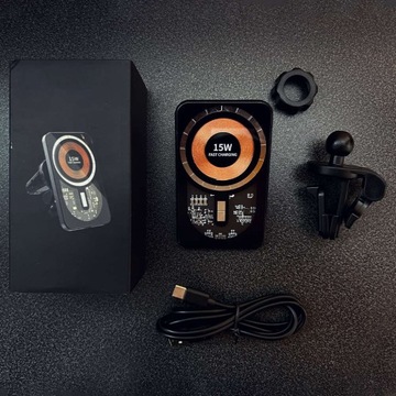 АВТОДЕРЖАТЕЛЬ 15 Вт MAG SAFE ДЛЯ IPHONE 12 13 14