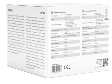 SAVIO AD-01 USB-вентилятор настольный