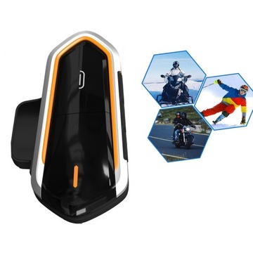 INTERKOM MOTOCYKLOWY INTERCOM BLUETOOTH RADIO MP3 SŁUCHAWKI KONFERENCJA BT