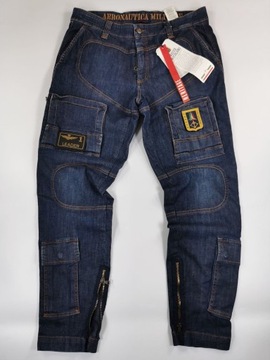 Aeronautica Militare Anti-G nohavice jeans pas 92 M