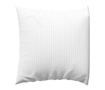 POSZEWKA HOTELOWA BIAŁA BAWEŁNA 100% PASY 4MM 60X80