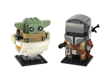 LEGO 75317 BrickHeadz Star Wars Мандалорец и Мандалорский ребенок НОВИНКА