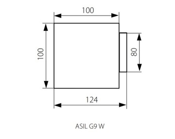 НАСТЕННЫЙ СВЕТИЛЬНИК ASIL G9W-W