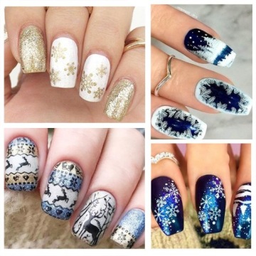 Тарелка для штампов для ногтей РОЖДЕСТВЕНСКАЯ ТАРЕЛКА ЗВЕЗДЫ РОЖДЕСТВЕНСКАЯ ЕЛКА STZ-M09