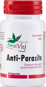 ANTI-PARASITE OWSIKI BESTVIT WĄTROBA NERKI PASOŻYTY OCZYSZCZANIE = 11 ZIÓŁ