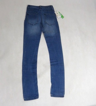 NOWE SPODNIE jeansowe Dżinsy o wąskim kroju przecierane Fit Emma KappAhl