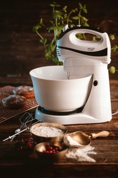 ROBOT KUCHENNY MIKSER RĘCZNY 550W 3L TURBO, EJECT, 5 PRĘDKOŚCI, 2 KOŃCÓWKI