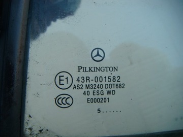 MERCEDES C W203 KOMBI SKLO (OKNO) LEVÝ ZADNÍ ..5