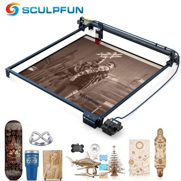 Лазерный гравер SCULPFUN S30 PRO MAX 20 Вт 935x905 мм Стол-панель 3 в 1
