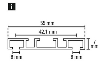 Карниз для штор, двойной алюминиевый потолочный рельс, 320 см